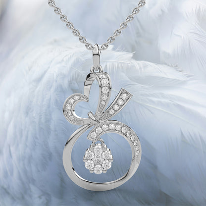 Chic Moissanite Diamond 925 Silver Necklace
