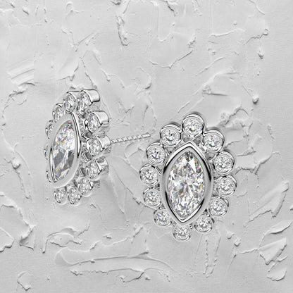 Voia Moissanite Diamond 925 Silver Earring