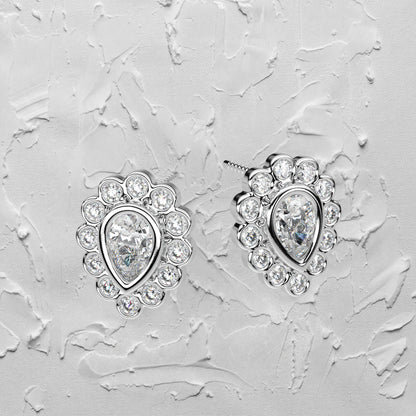 Dishis Moissanite Diamond 925 Silver Earring