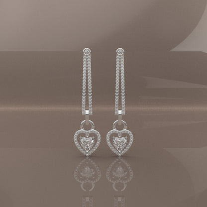 Nayely Moissanite Diamond 925 Silver Earing