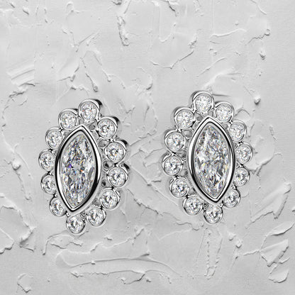 Voia Moissanite Diamond 925 Silver Earring
