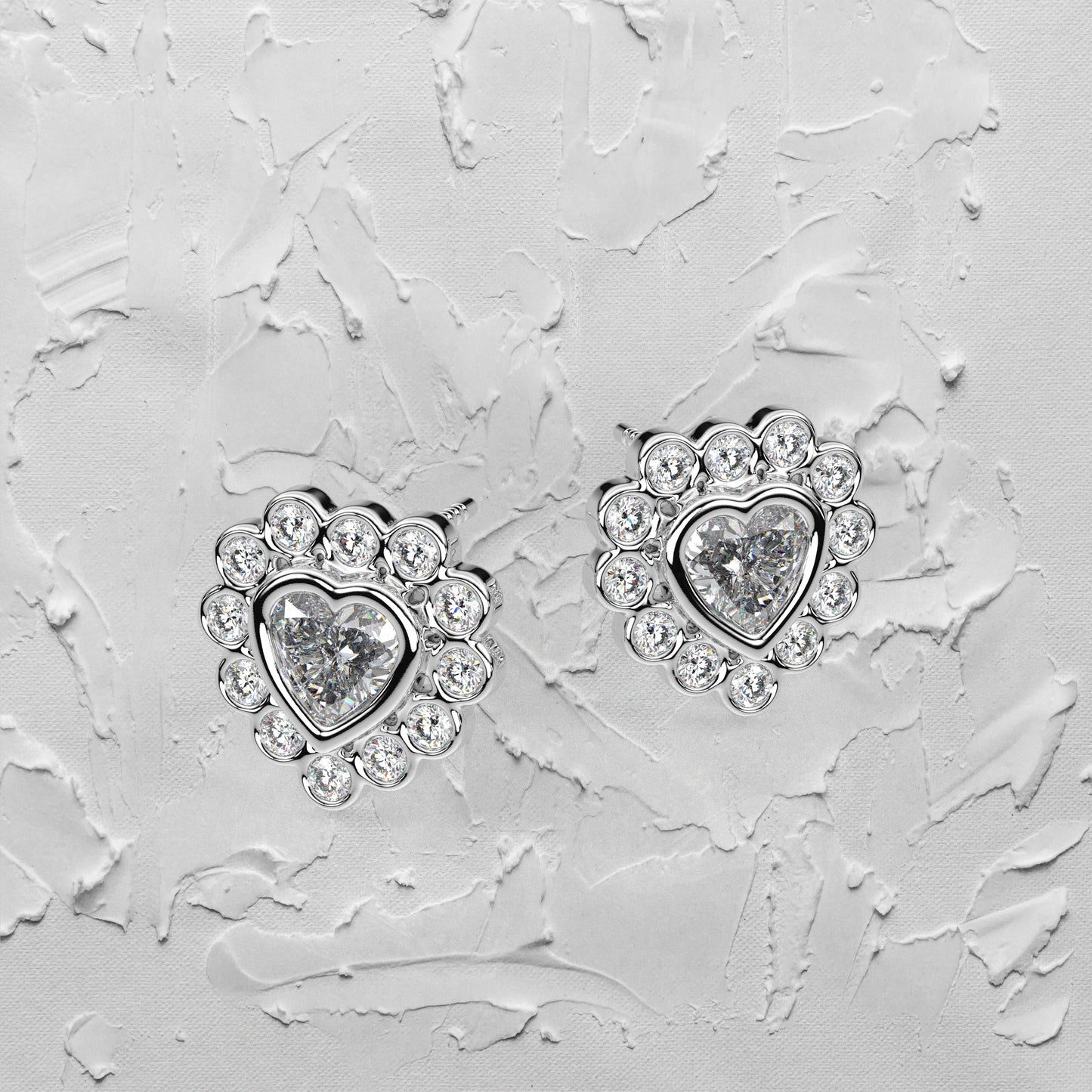 Dainty Heart 925 Silver Earring