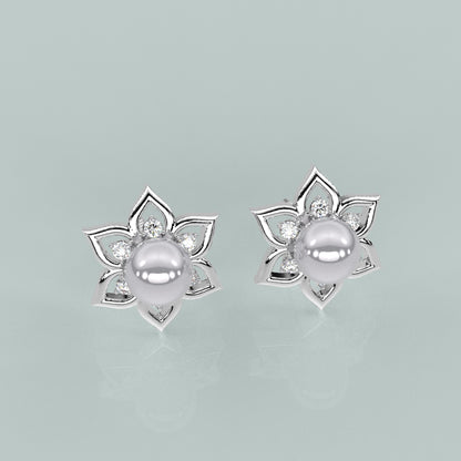 Delightful  Moissanite Diamond 925 Silver Earring