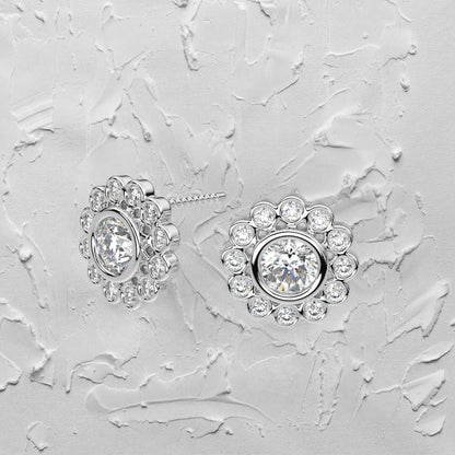 Thomas Moissanite Diamond 925 Silver Earring
