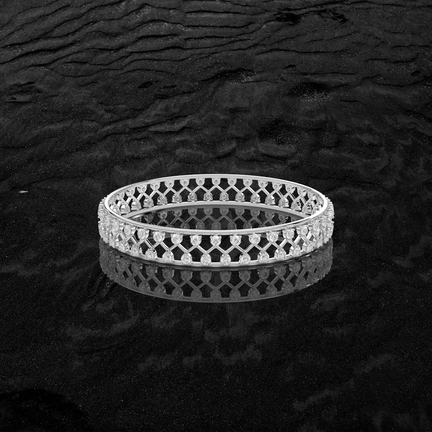 Plaza Bangle 925 Sterling Silver