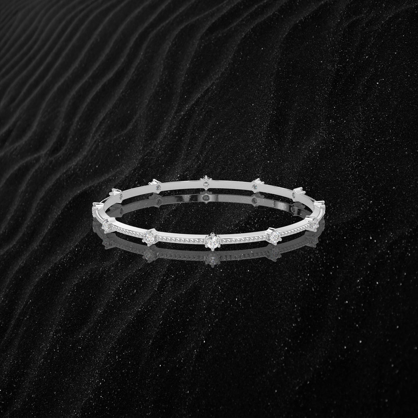 Chaming Bangle 925 Sterling Silver