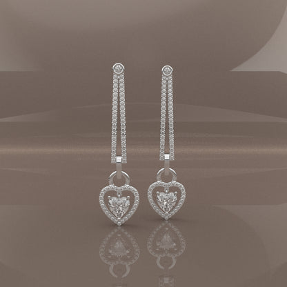 Nayely Moissanite Diamond 925 Silver Earing
