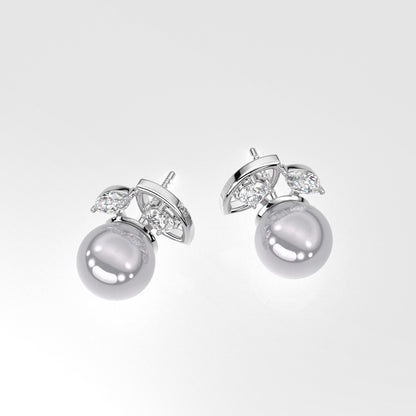 Classy Moissanite Diamond 925 Silver Earring