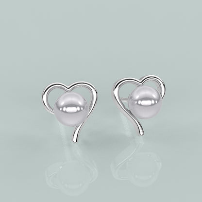 Love Heart 925 Silver Earring