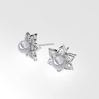 Delightful  Moissanite Diamond 925 Silver Earring