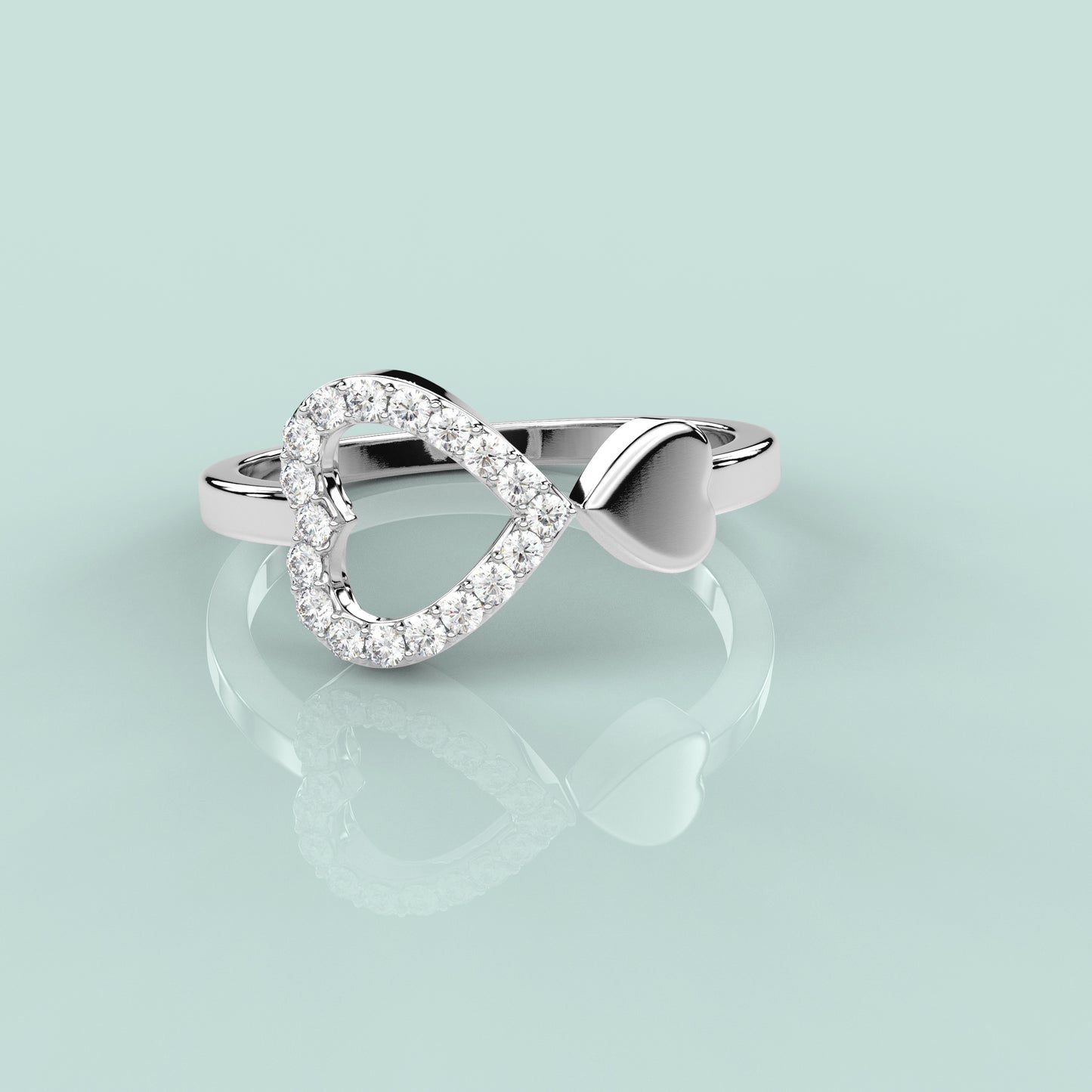 heart  Love 925 Silver Ring