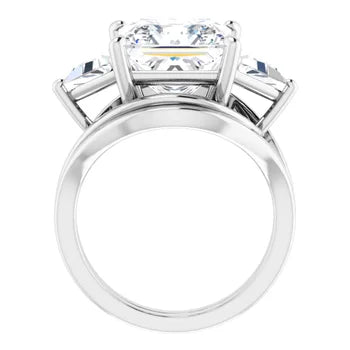 Golden Trio Solitaire Ring