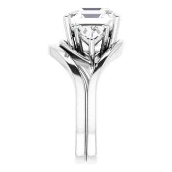 Golden Trio Solitaire Ring