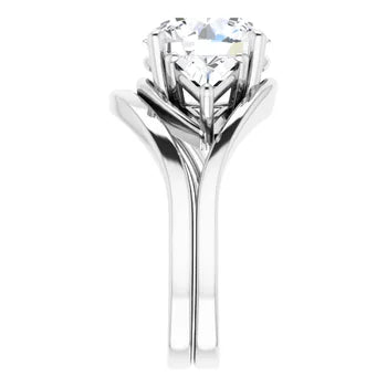 Golden Trio Solitaire Ring