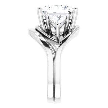 Golden Trio Solitaire Ring