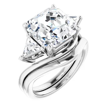 Golden Trio Solitaire Ring