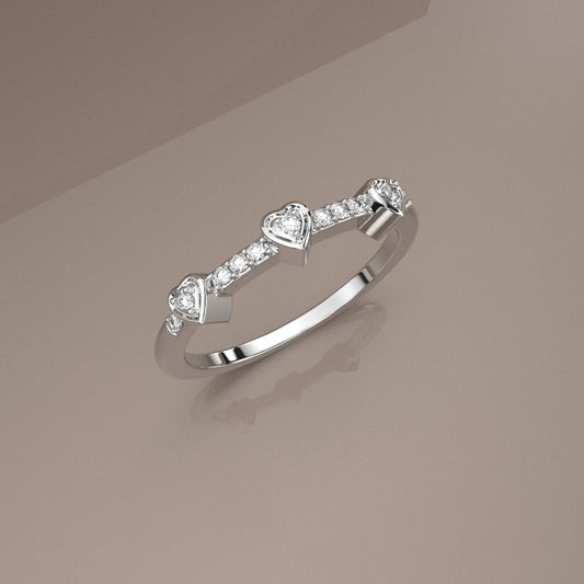 Moissanite Diamond 925 Silver Ring