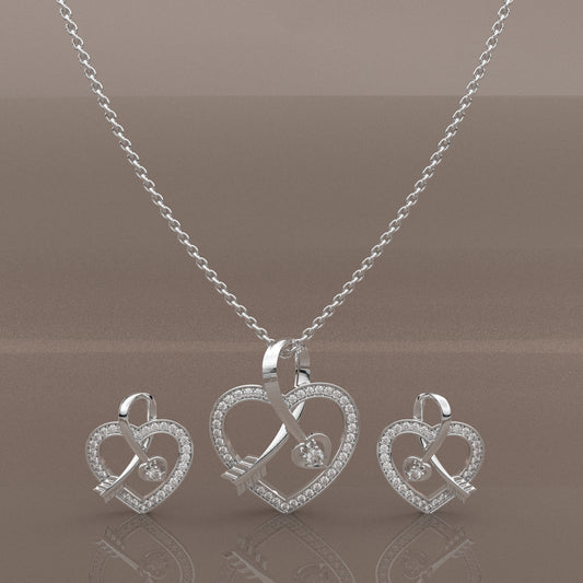 Rikelus 925 Silver Necklace Set