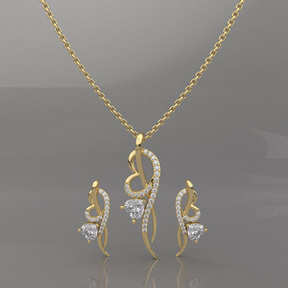 Rhines 925 Silver Necklace Set