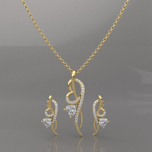 Rhines 925 Silver Necklace Set