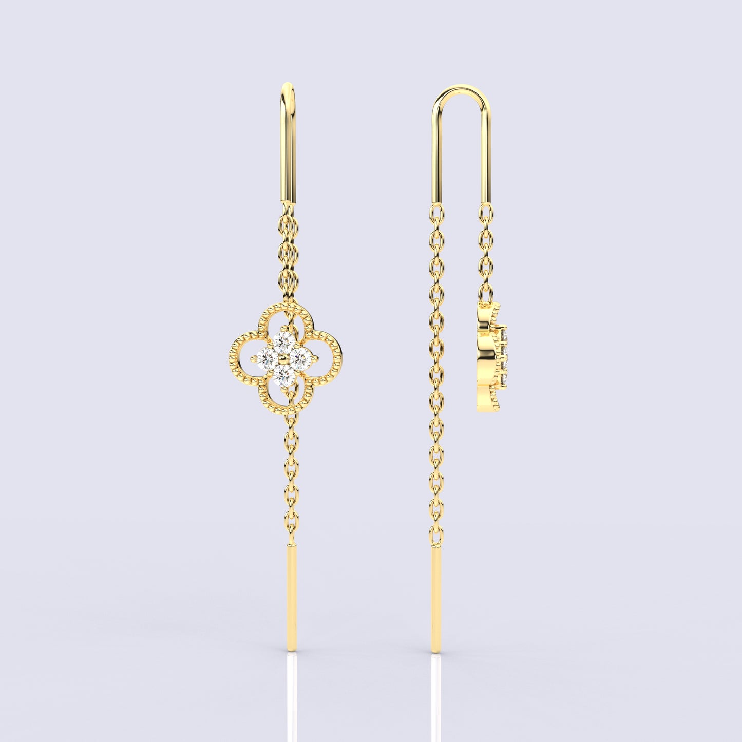 Yellow gold Martha Sui Dhaga 925 silver Earring