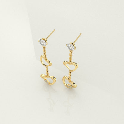 Moor Moissanite Diamond 925 Silver Earring
