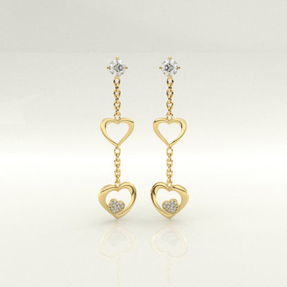 Moor Moissanite Diamond 925 Silver Earring