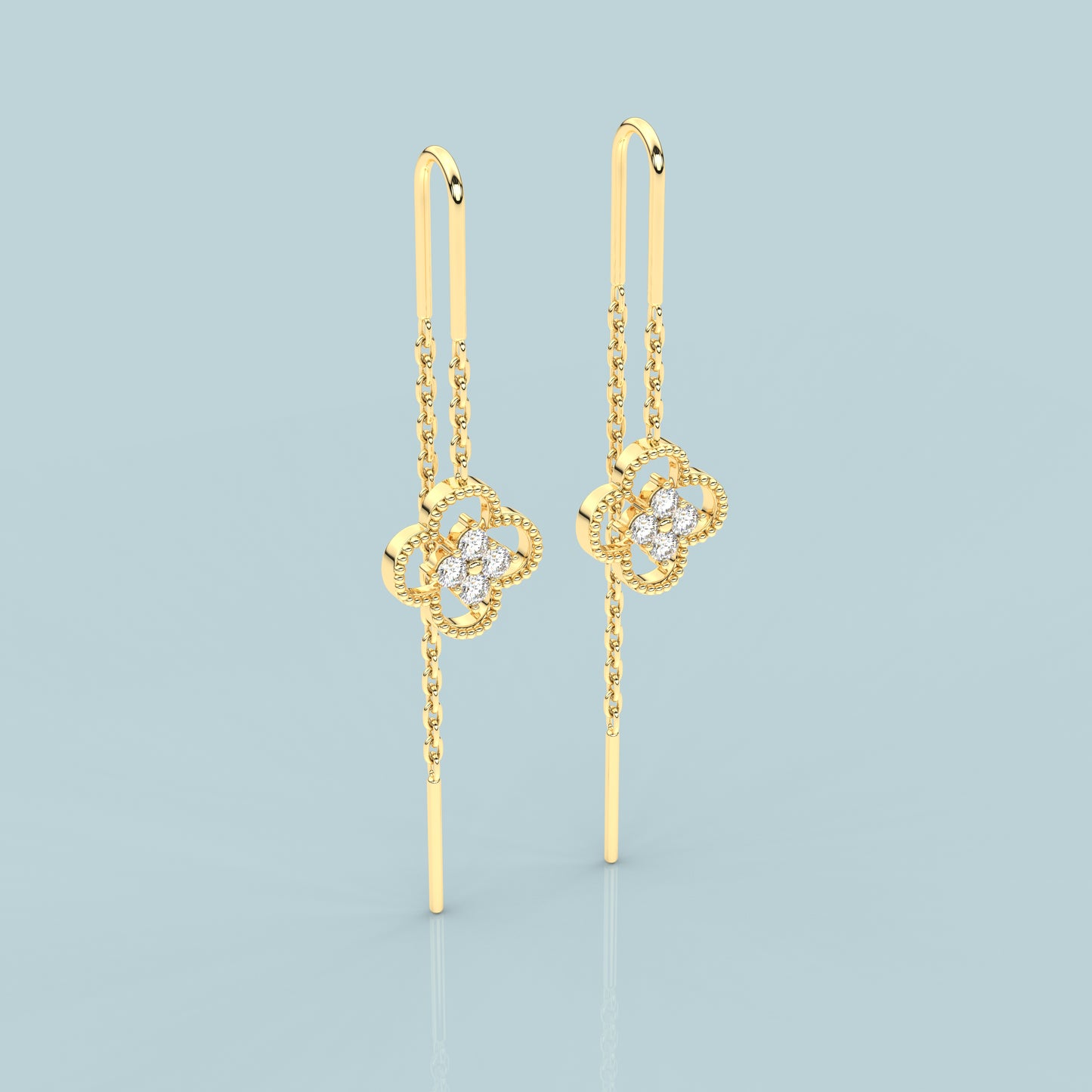 Yellow gold Martha Sui Dhaga 925 silver Earring