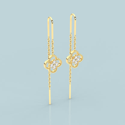 Yellow gold Martha Sui Dhaga 925 silver Earring