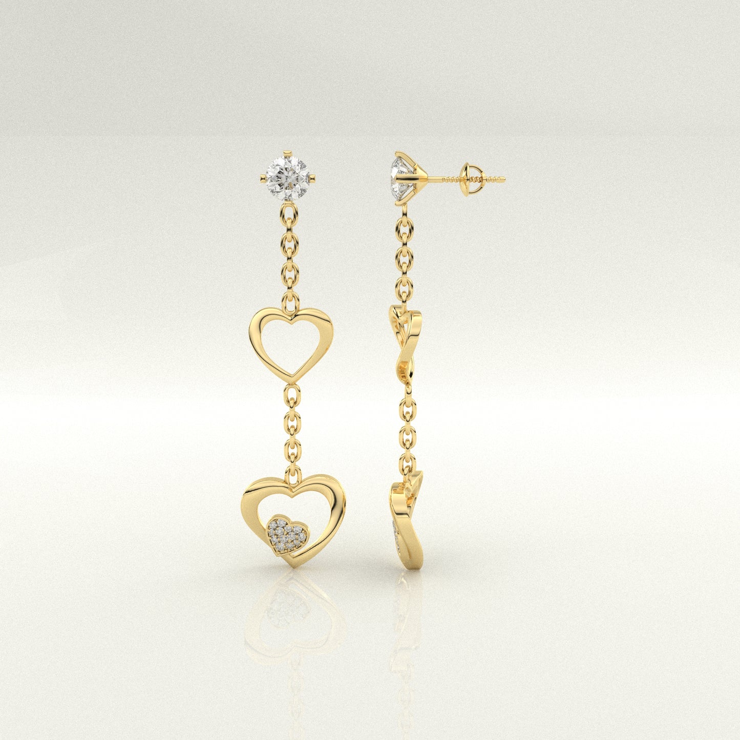 Moor Moissanite Diamond 925 Silver Earring