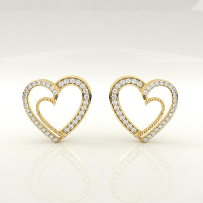 Sakura Moissanite Diamond 925 Silver Earring